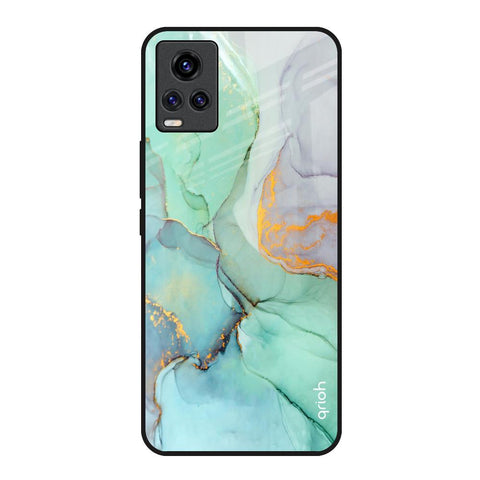 Green Marble Vivo Y73 Glass Back Cover Online