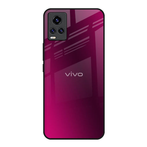 Pink Burst Vivo Y73 Glass Back Cover Online