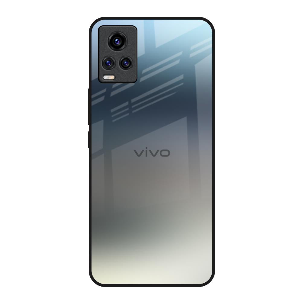 Tricolor Ombre Vivo Y73 Glass Back Cover Online