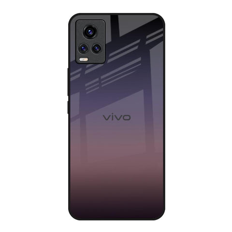 Grey Ombre Vivo Y73 Glass Back Cover Online