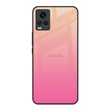 Pastel Pink Gradient Vivo Y73 Glass Back Cover Online