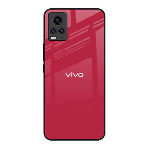Solo Maroon Vivo Y73 Glass Back Cover Online