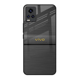 Grey Metallic Glass Vivo Y73 Glass Back Cover Online