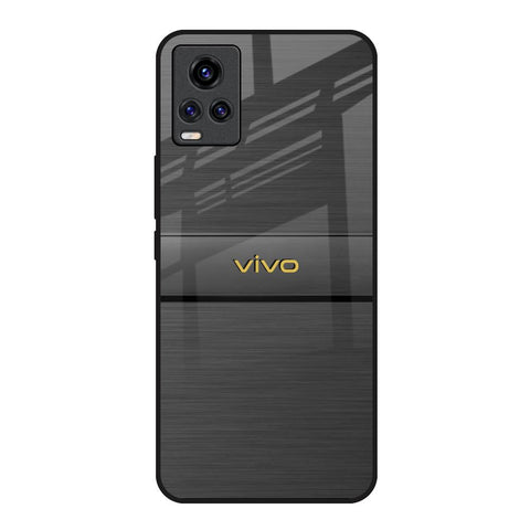 Grey Metallic Glass Vivo Y73 Glass Back Cover Online
