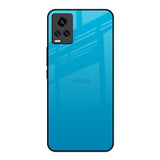 Blue Aqua Vivo Y73 Glass Back Cover Online