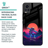 Retro Astronaut Glass Case for Vivo Y73