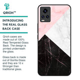 Marble Collage Art Glass Case For Vivo Y73