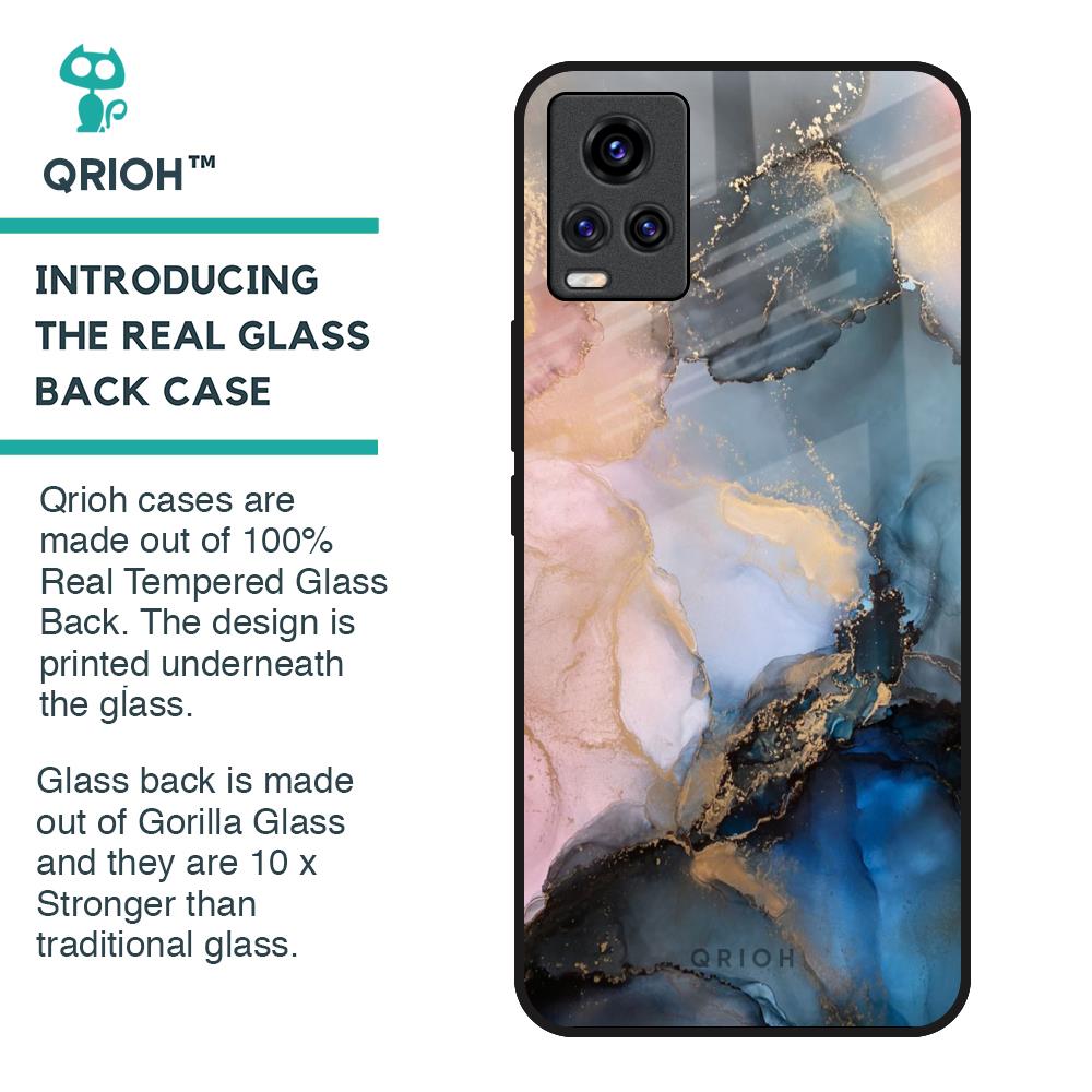Marble Ink Abstract Glass Case for Vivo Y73