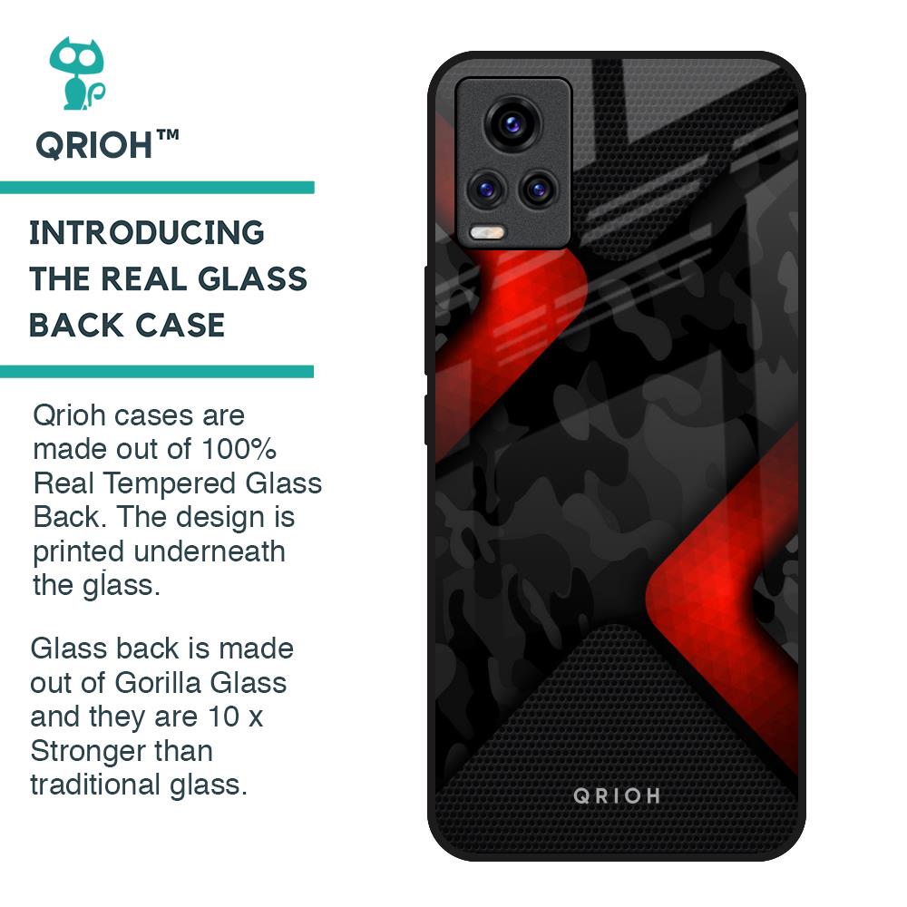 Modern Camo Abstract Glass Case for Vivo Y73