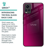 Pink Burst Glass Case for Vivo Y73