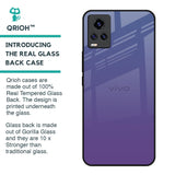 Indigo Pastel Glass Case For Vivo Y73