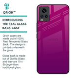 Magenta Gradient Glass Case For Vivo Y73