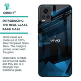 Polygonal Blue Box Glass Case For Vivo Y73
