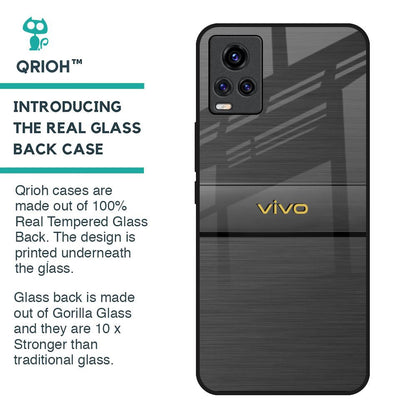 Grey Metallic Glass Case For Vivo Y73