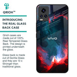 Brush Art Glass Case For Vivo Y73