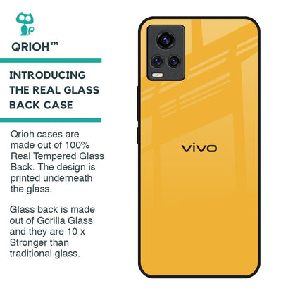 Fluorescent Yellow Glass case for Vivo Y73