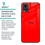 Blood Red Glass Case for Vivo Y73