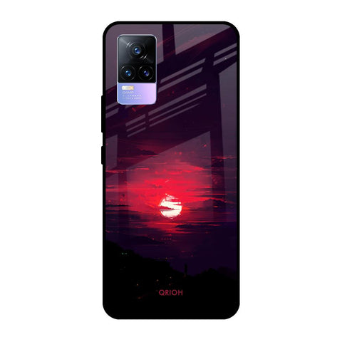 Morning Red Sky Vivo Y73 Glass Cases & Covers Online