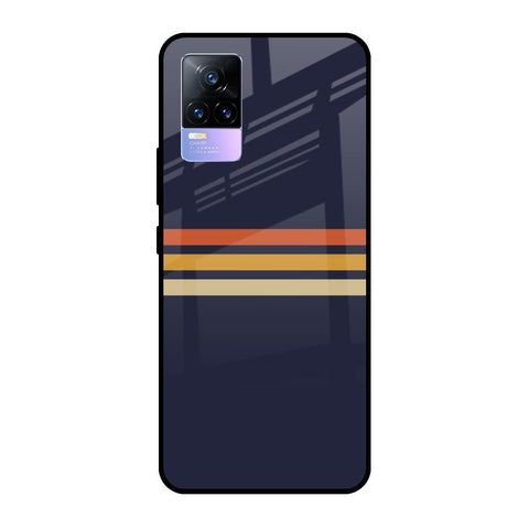 Tricolor Stripes Vivo Y73 Glass Cases & Covers Online