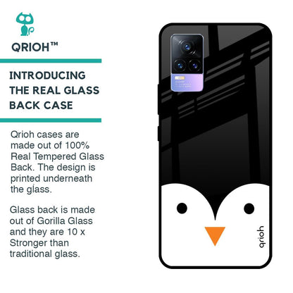 Cute Penguin Glass Case for Vivo Y73