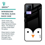 Cute Penguin Glass Case for Vivo Y73