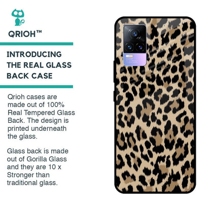 Leopard Seamless Glass Case For Vivo Y73