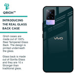 Hunter Green Glass Case For Vivo Y73
