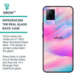 Colorful Waves Glass case for Vivo Y73