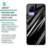 Black & Grey Gradient Glass Case For Vivo Y73
