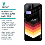 Abstract Arrow Pattern Glass Case For Vivo Y73