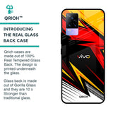 Race Jersey Pattern Glass Case For Vivo Y73