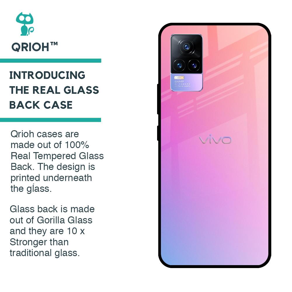 Dusky Iris Glass case for Vivo Y73