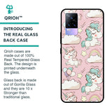 Balloon Unicorn Glass case for Vivo Y73