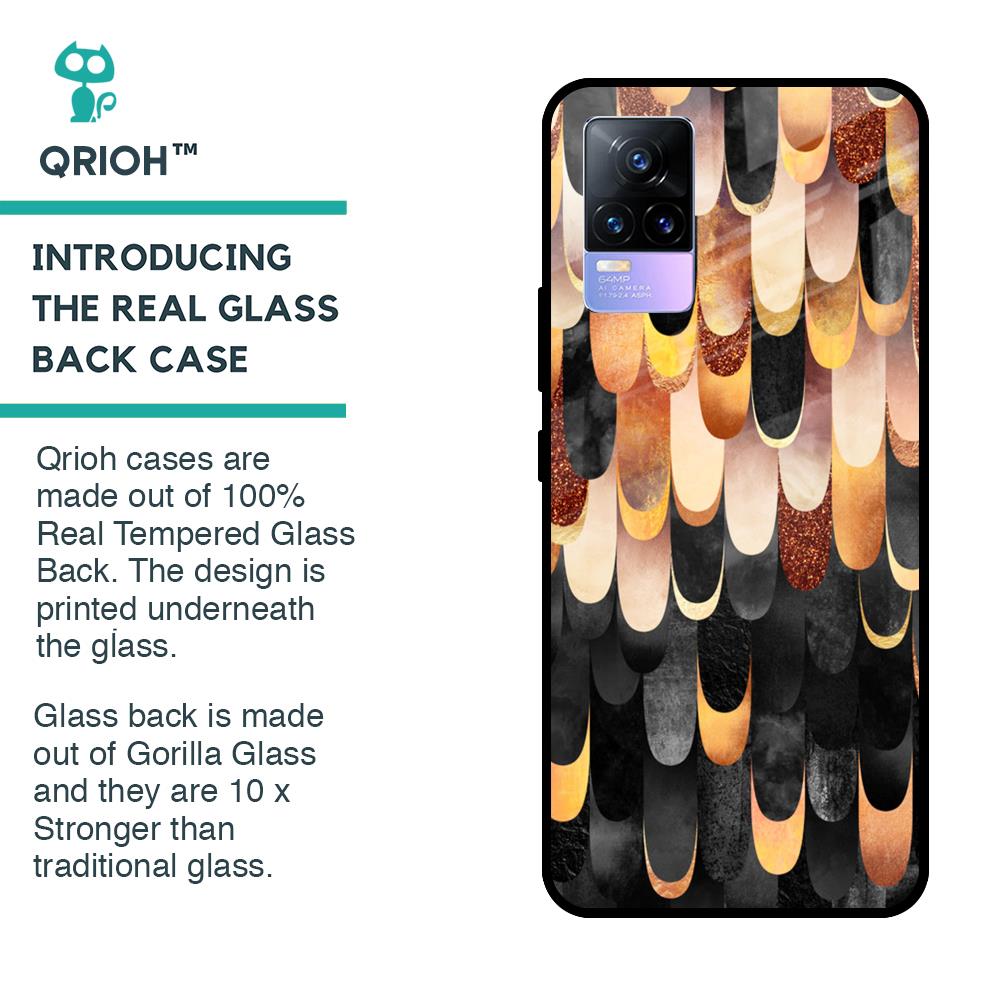 Bronze Abstract Glass Case for Vivo Y73