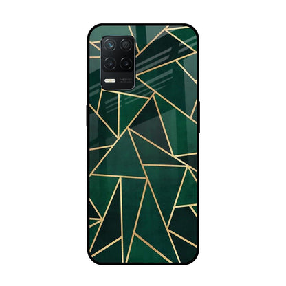 Abstract Green Realme 8 5G Glass Back Cover Online