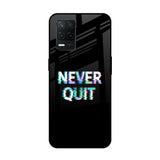 Never Quit Realme 8 5G Glass Back Cover Online