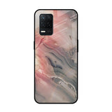 Pink And Grey Marble Realme 8 5G Glass Back Cover Online