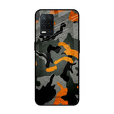 Camouflage Orange Realme 8 5G Glass Back Cover Online