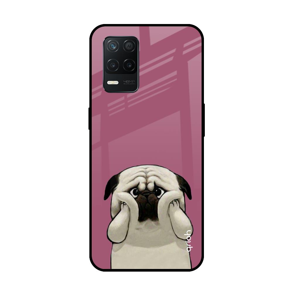 Funny Pug Face Realme 8 5G Glass Back Cover Online