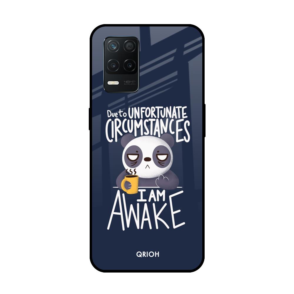 Struggling Panda Realme 8 5G Glass Back Cover Online