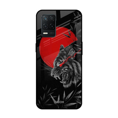 Red Moon Tiger Realme 8 5G Glass Back Cover Online