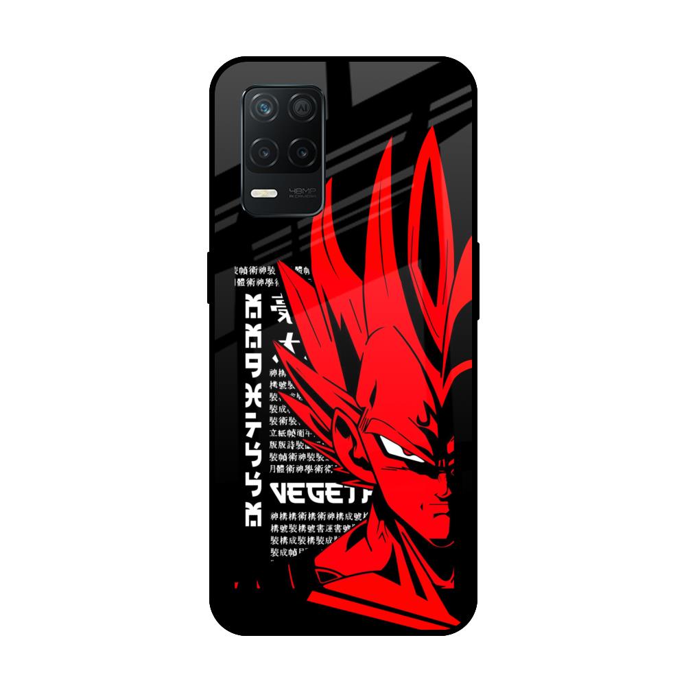 Red Vegeta Realme 8 5G Glass Back Cover Online