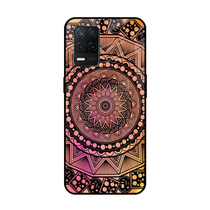 Floral Mandala Realme 8 5G Glass Back Cover Online