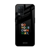Go Your Own Way Realme 8 5G Glass Back Cover Online