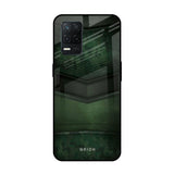 Green Leather Realme 8 5G Glass Back Cover Online