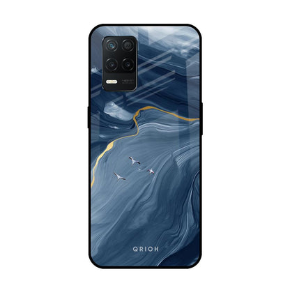 Deep Ocean Marble Realme 8 5G Glass Back Cover Online