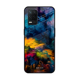 Multicolor Oil Painting Realme 8 5G Glass Back Cover Online