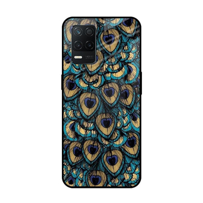 Peacock Feathers Realme 8 5G Glass Cases & Covers Online