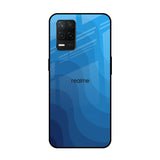 Blue Wave Abstract Realme 8 5G Glass Back Cover Online