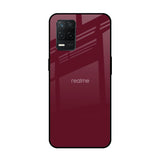 Classic Burgundy Realme 8 5G Glass Back Cover Online
